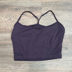 Alphalete Women's Purple Strappy Crop Tank